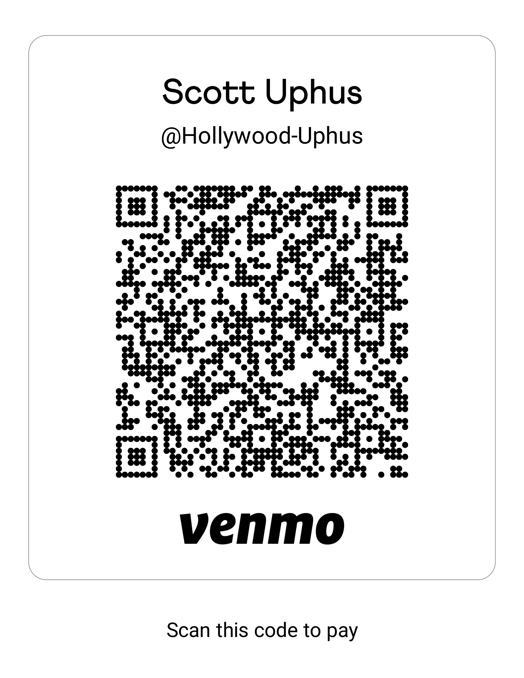 Venmo QR Code